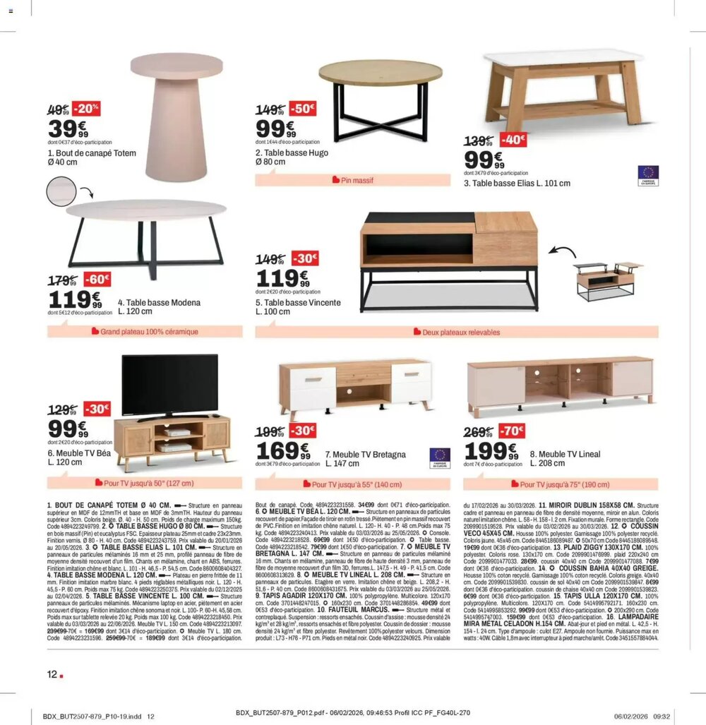 Prospectus promotionnel BUT valable à partir du 03/03/2026 - Page 12.