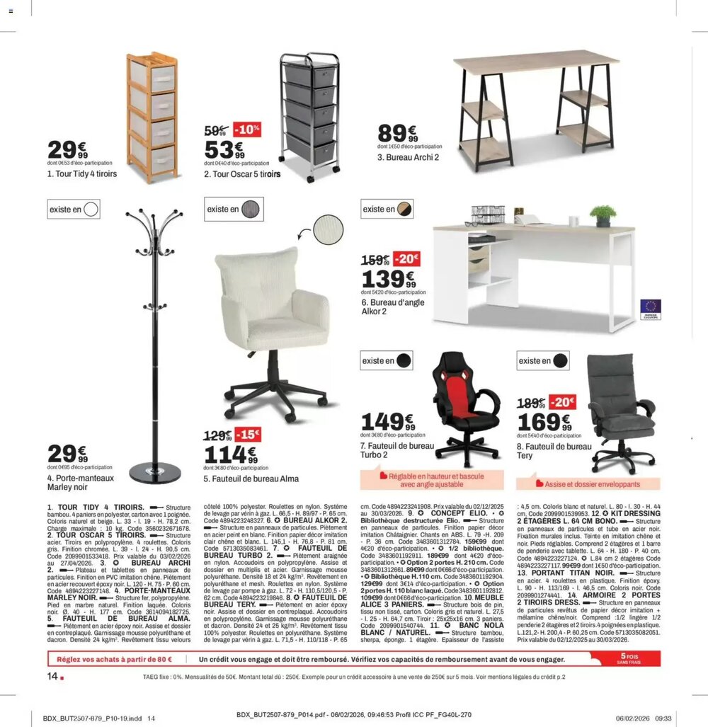 Prospectus promotionnel BUT valable à partir du 03/03/2026 - Page 14.