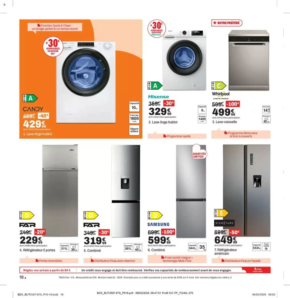 Prospectus promotionnel BUT valable à partir du 03/03/2026 - Page 18.