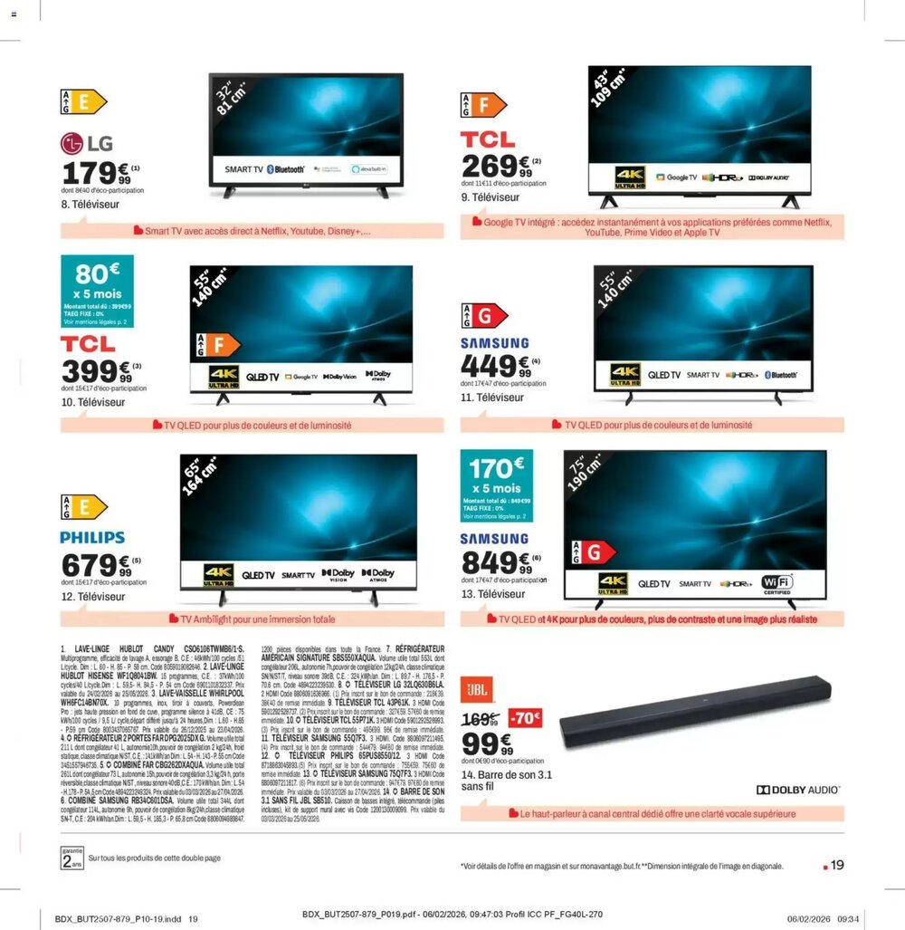 Prospectus promotionnel BUT valable à partir du 03/03/2026 - Page 19.