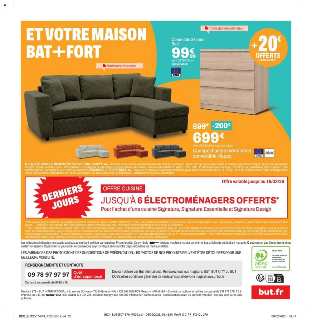 Prospectus promotionnel BUT valable à partir du 03/03/2026 - Page 20.