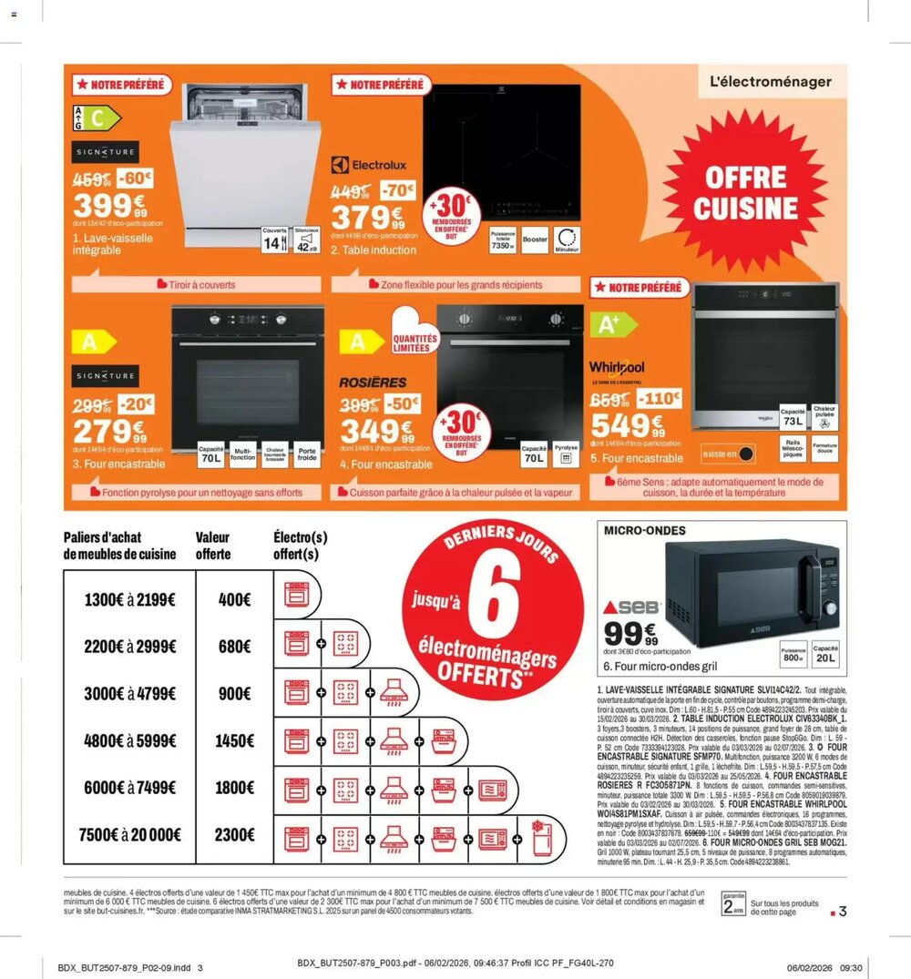 Prospectus promotionnel BUT valable à partir du 03/03/2026 - Page 3.