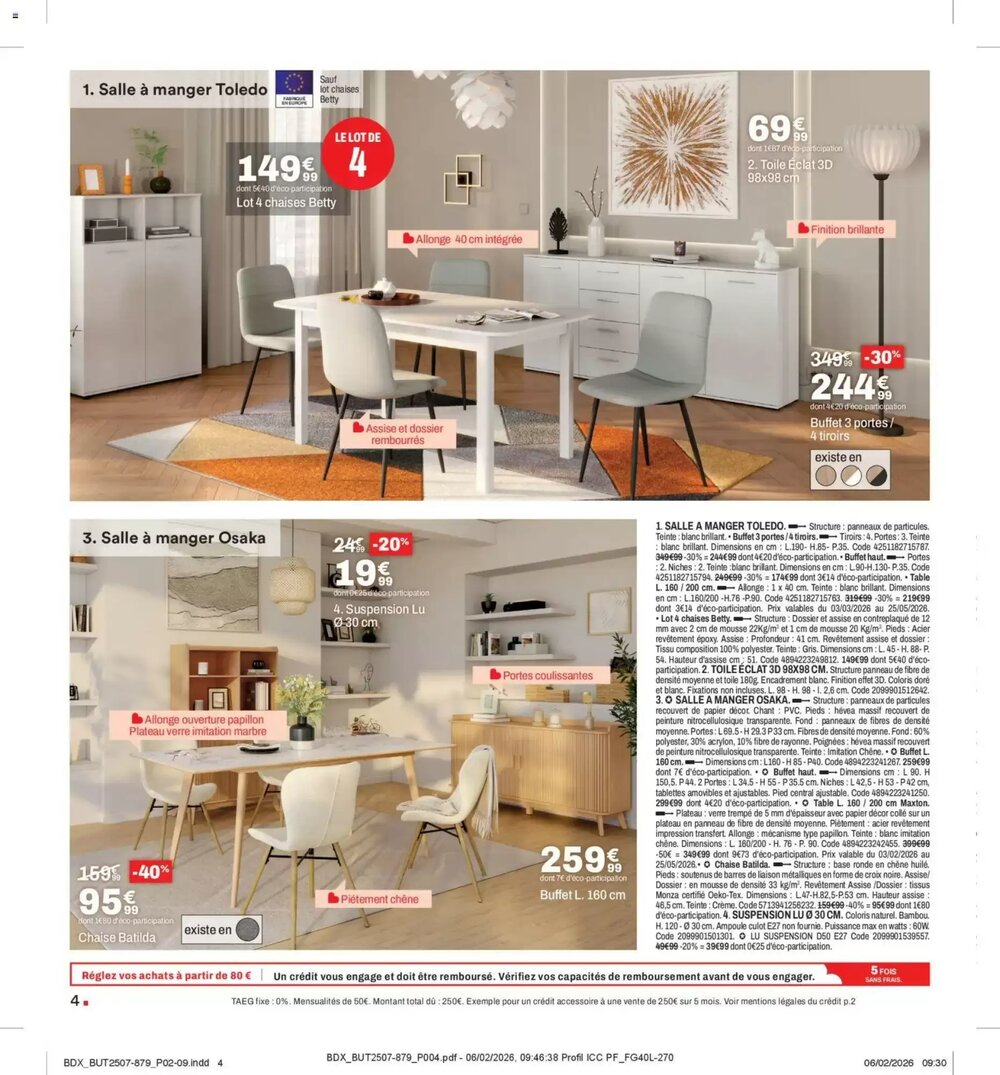 Prospectus promotionnel BUT valable à partir du 03/03/2026 - Page 4.