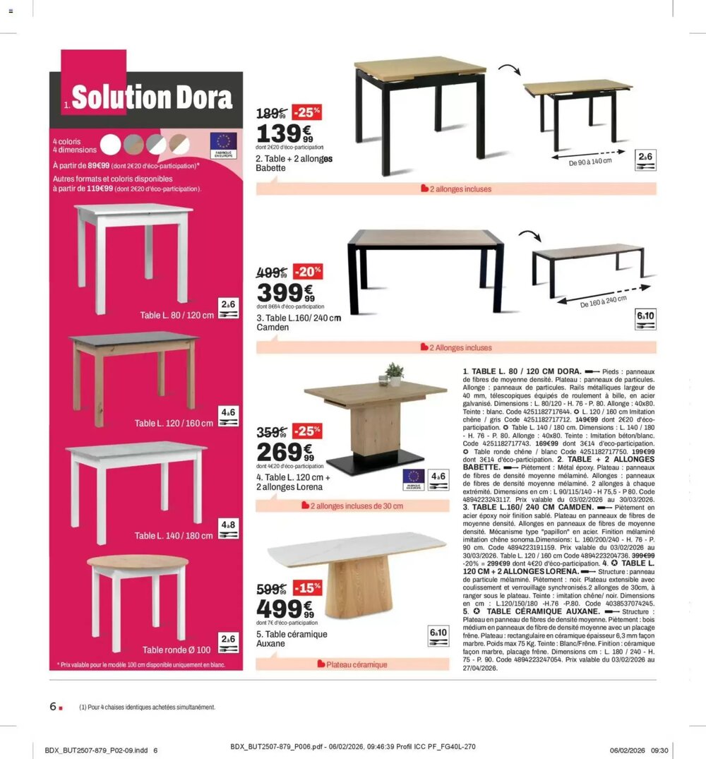 Prospectus promotionnel BUT valable à partir du 03/03/2026 - Page 6.