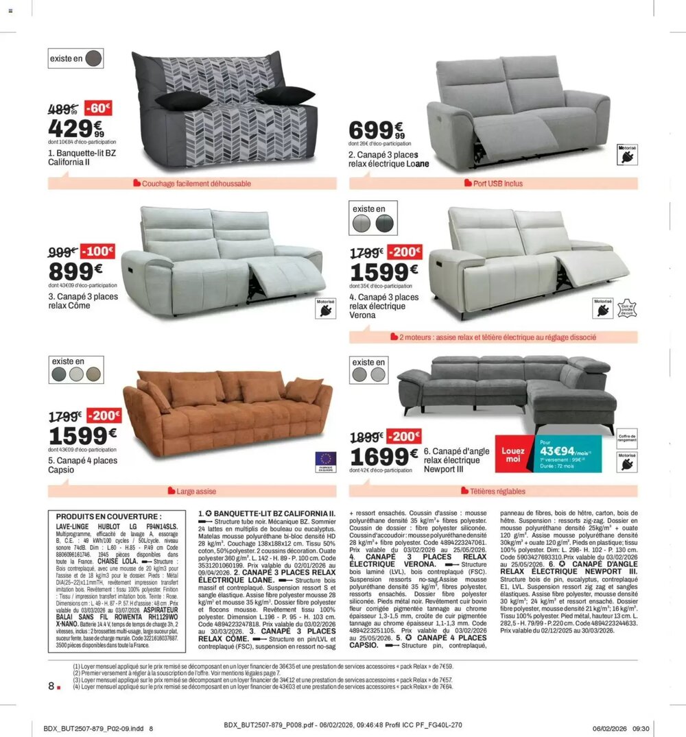 Prospectus promotionnel BUT valable à partir du 03/03/2026 - Page 8.