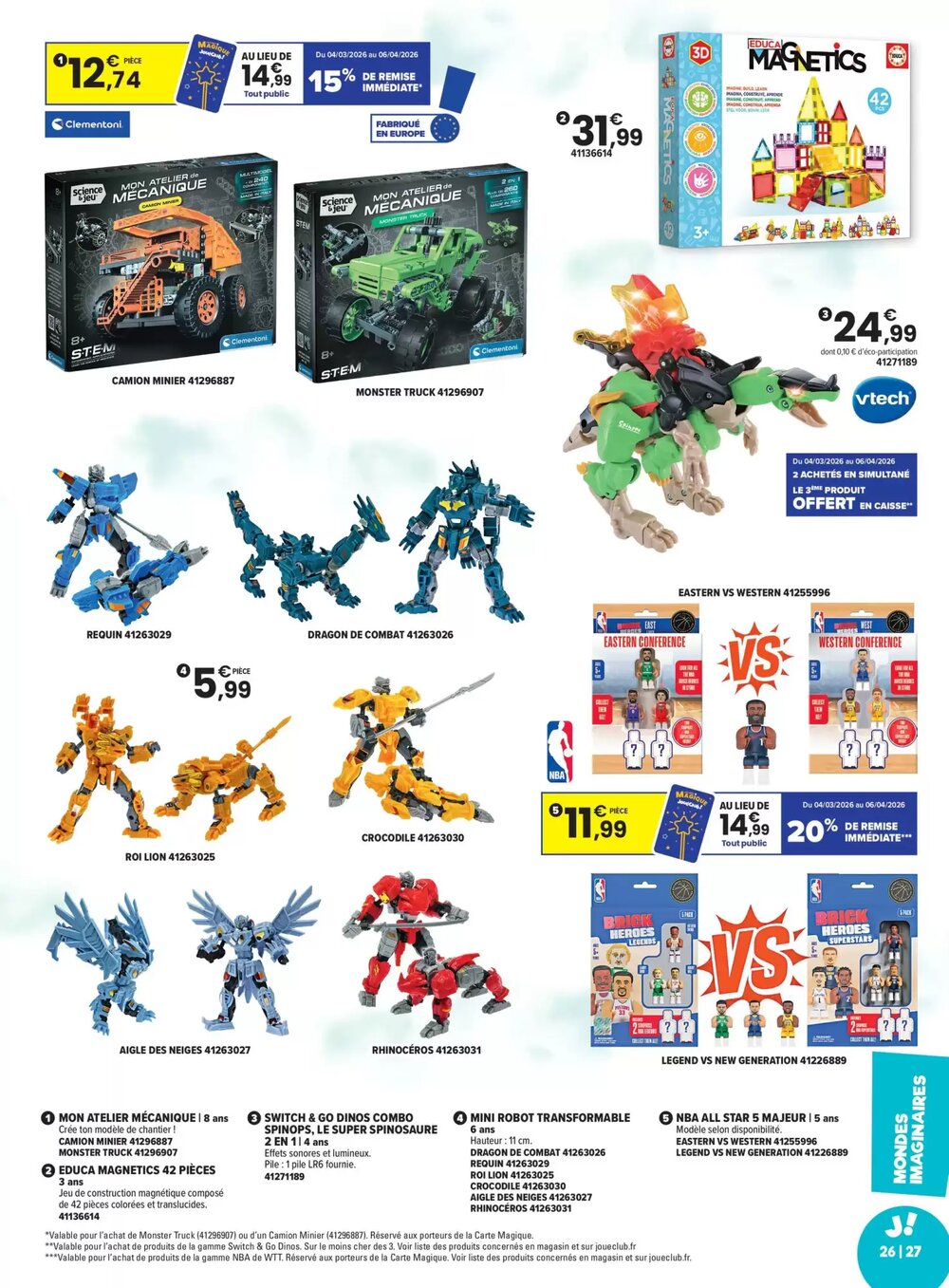 Prospectus promotionnel JouéClub valable à partir du 04/03/2026 - Page 27.