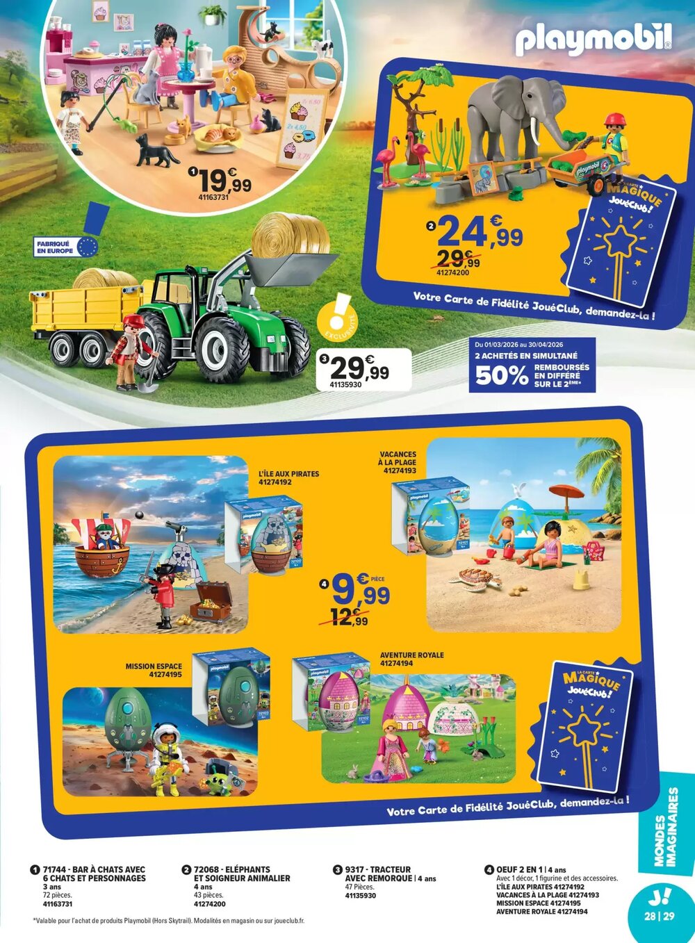 Prospectus promotionnel JouéClub valable à partir du 04/03/2026 - Page 29.