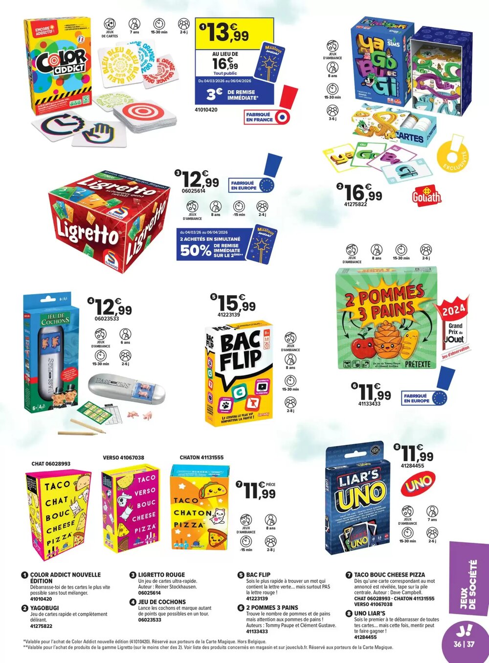 Prospectus promotionnel JouéClub valable à partir du 04/03/2026 - Page 37.