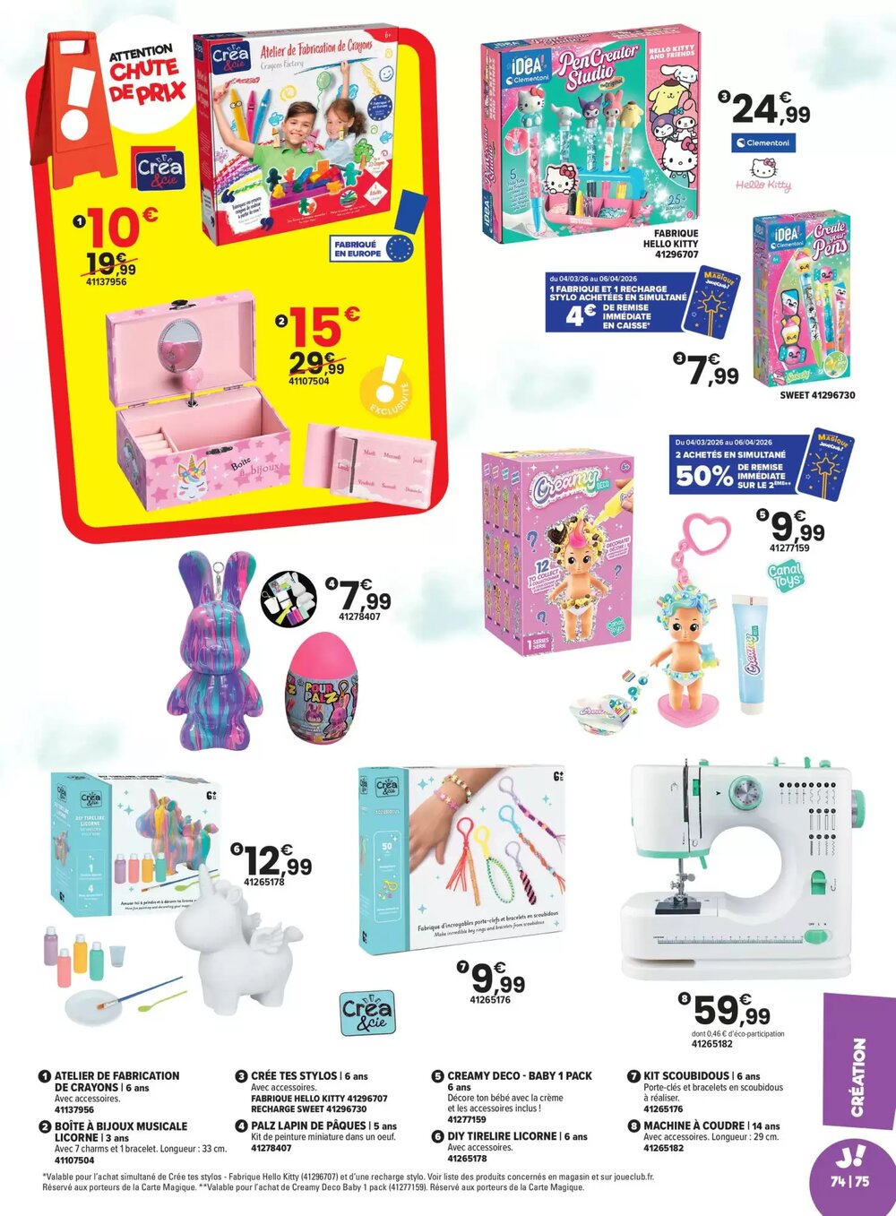 Prospectus promotionnel JouéClub valable à partir du 04/03/2026 - Page 75.