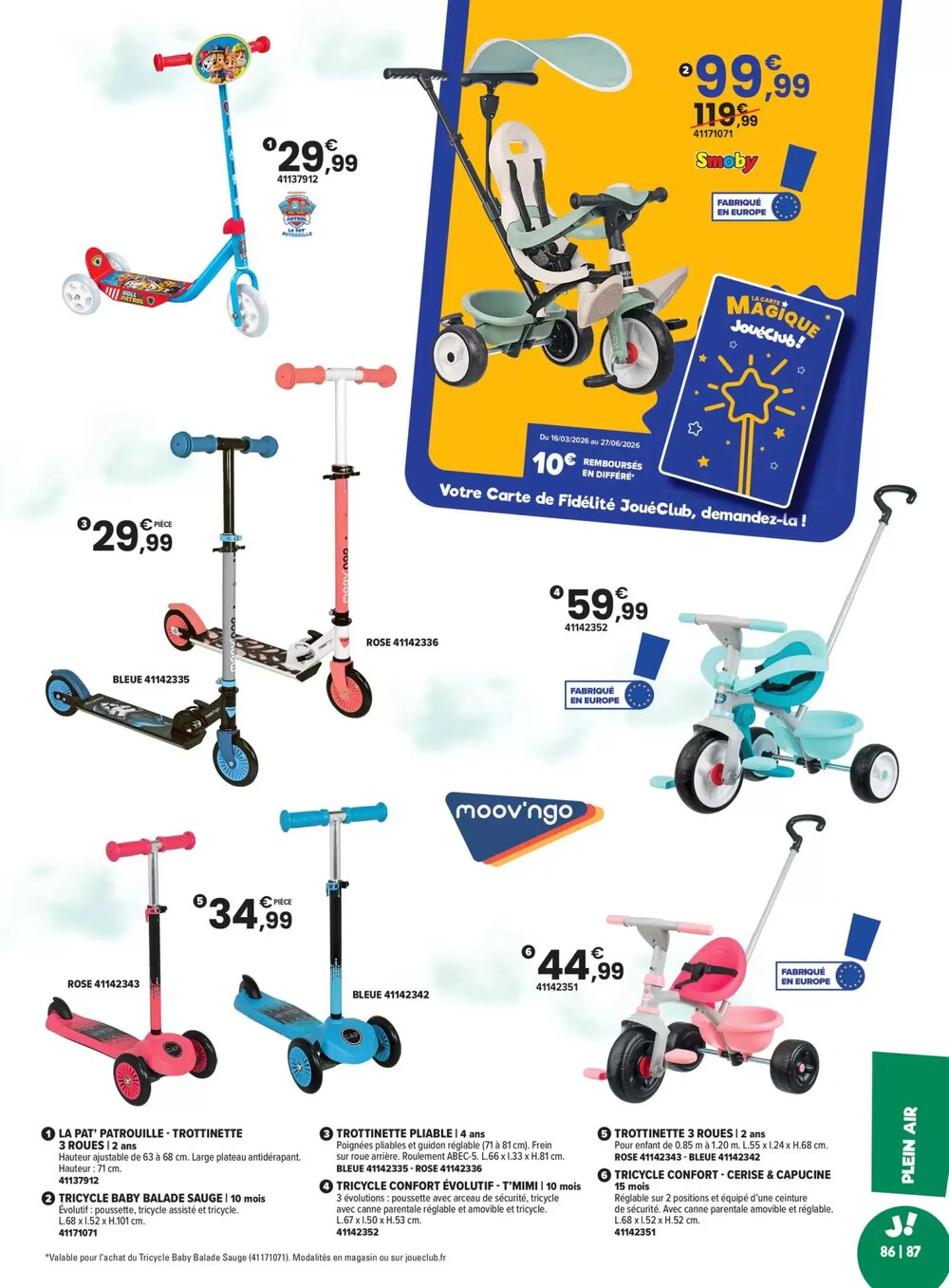 Prospectus promotionnel JouéClub valable à partir du 04/03/2026 - Page 87.