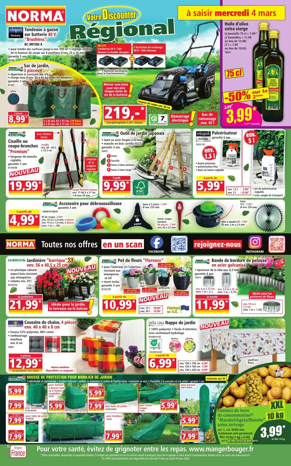 Prospectus promotionnel Norma valable à partir du 04/03/2026 - Page 1.