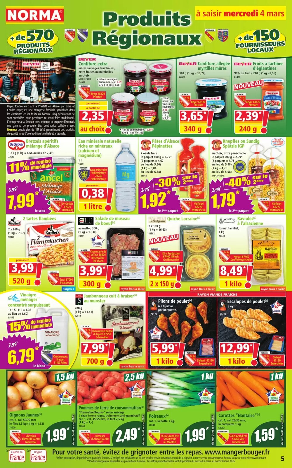 Prospectus promotionnel Norma valable à partir du 04/03/2026 - Page 5.