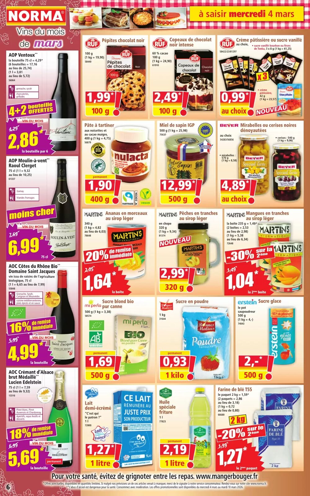 Prospectus promotionnel Norma valable à partir du 04/03/2026 - Page 6.