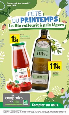 Prospectus promotionnel Les Comptoirs de la Bio valable à partir du 04/03/2026