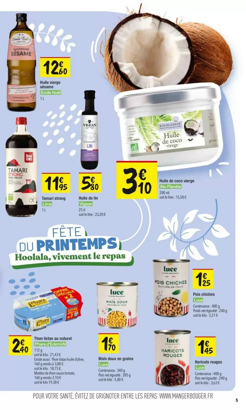 Prospectus promotionnel Les Comptoirs de la Bio valable à partir du 04/03/2026 - Page 5.