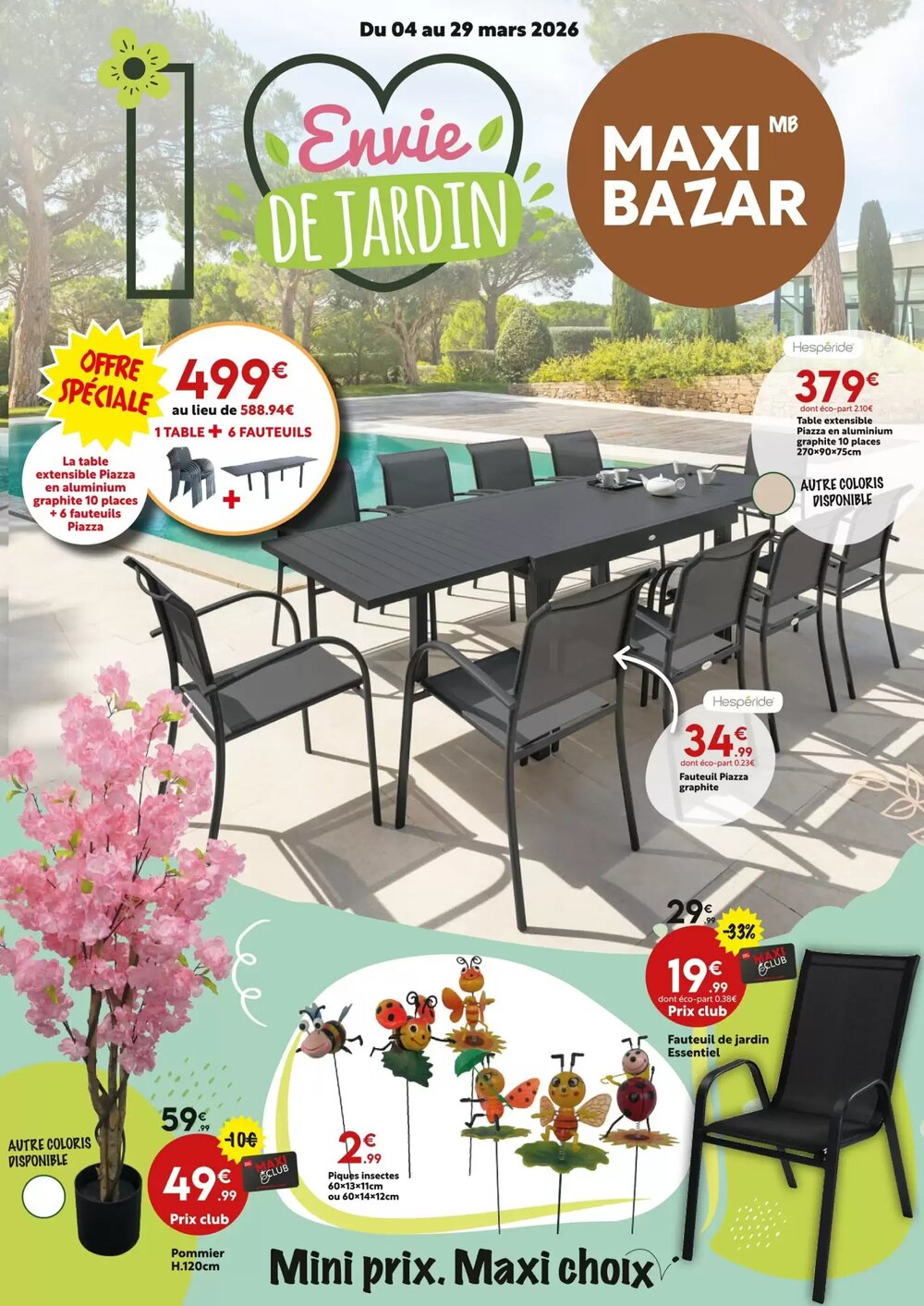 Prospectus promotionnel Maxi Bazar valable à partir du 04/03/2026 - Page 1.