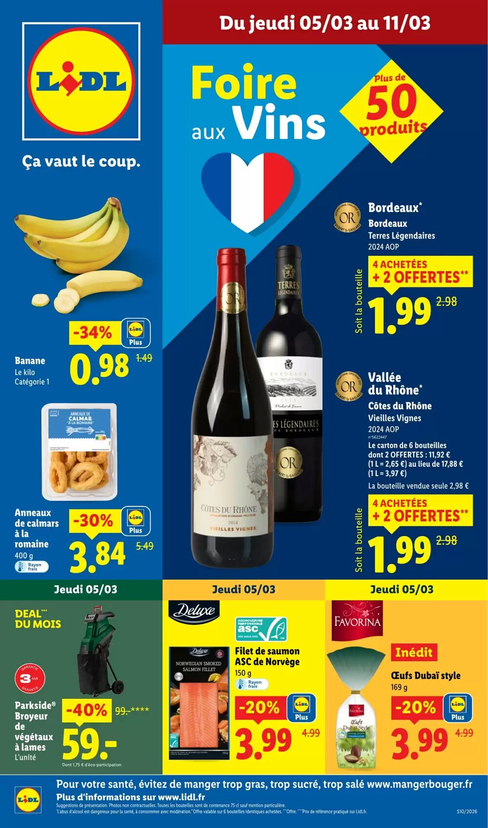 Prospectus promotionnel Lidl valable à partir du 05/03/2026 - Page 1.
