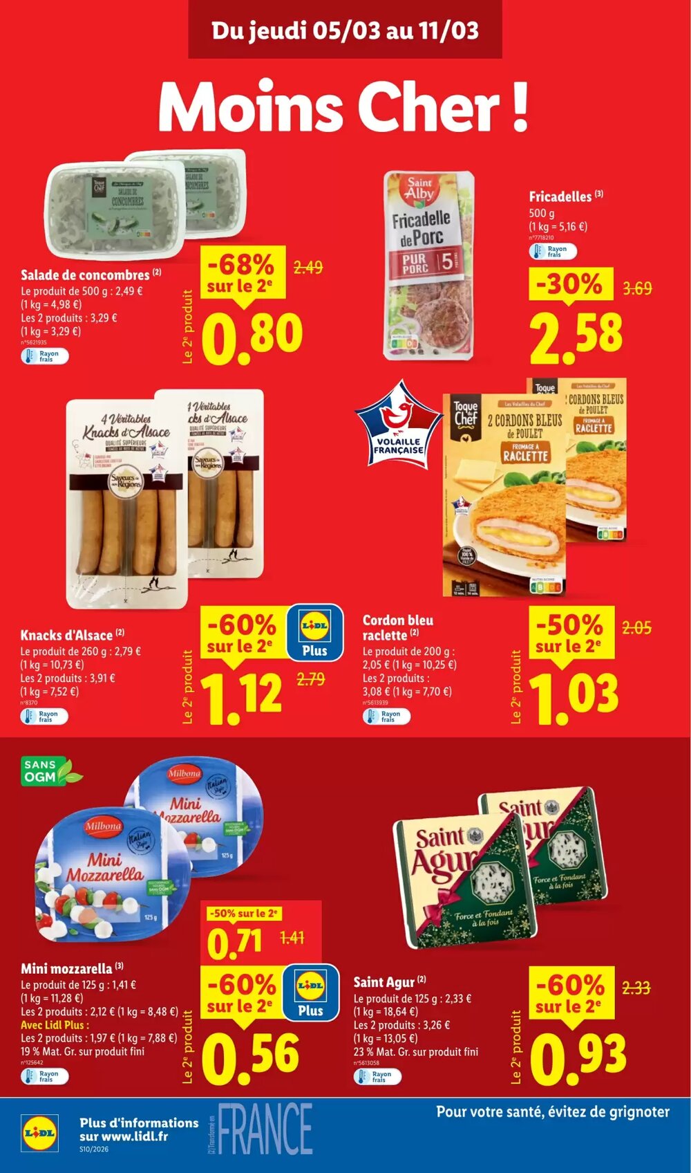 Prospectus promotionnel Lidl valable à partir du 05/03/2026 - Page 10.