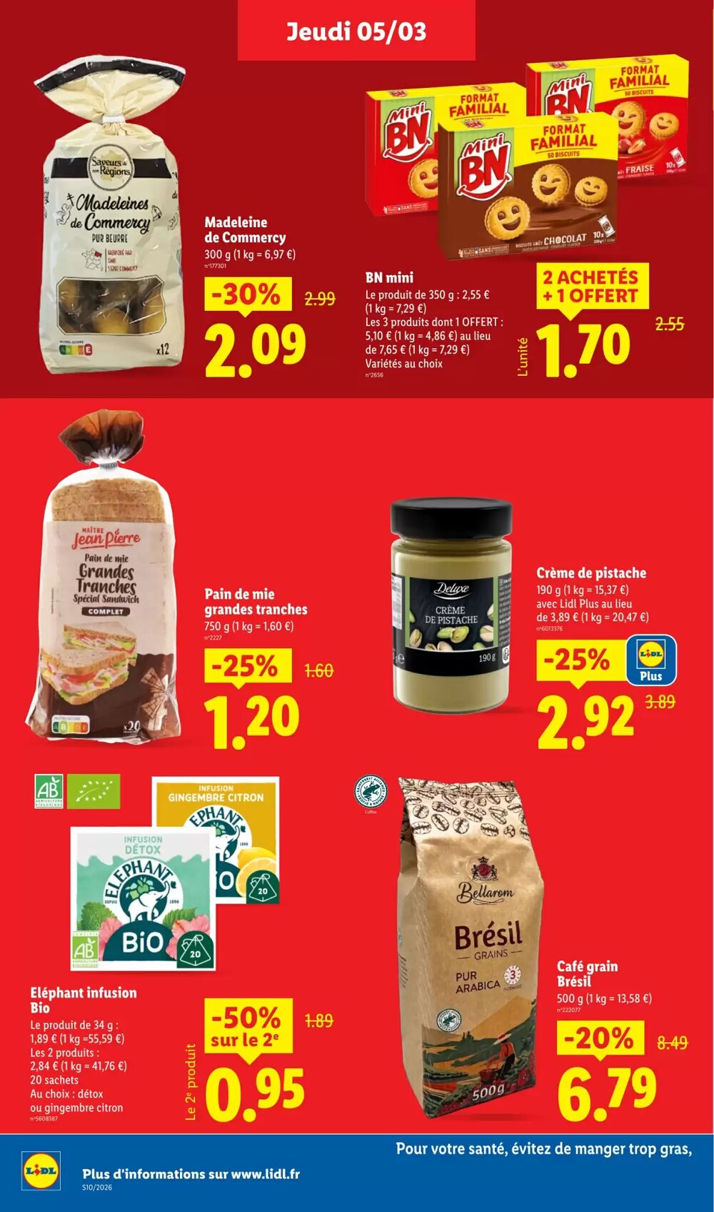 Prospectus promotionnel Lidl valable à partir du 05/03/2026 - Page 14.