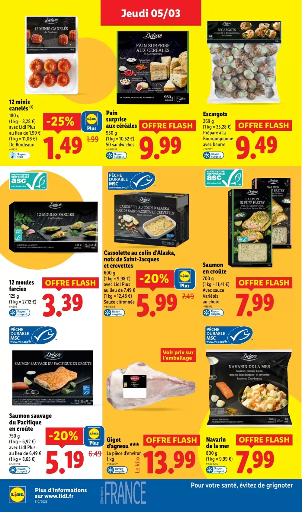 Prospectus promotionnel Lidl valable à partir du 05/03/2026 - Page 22.