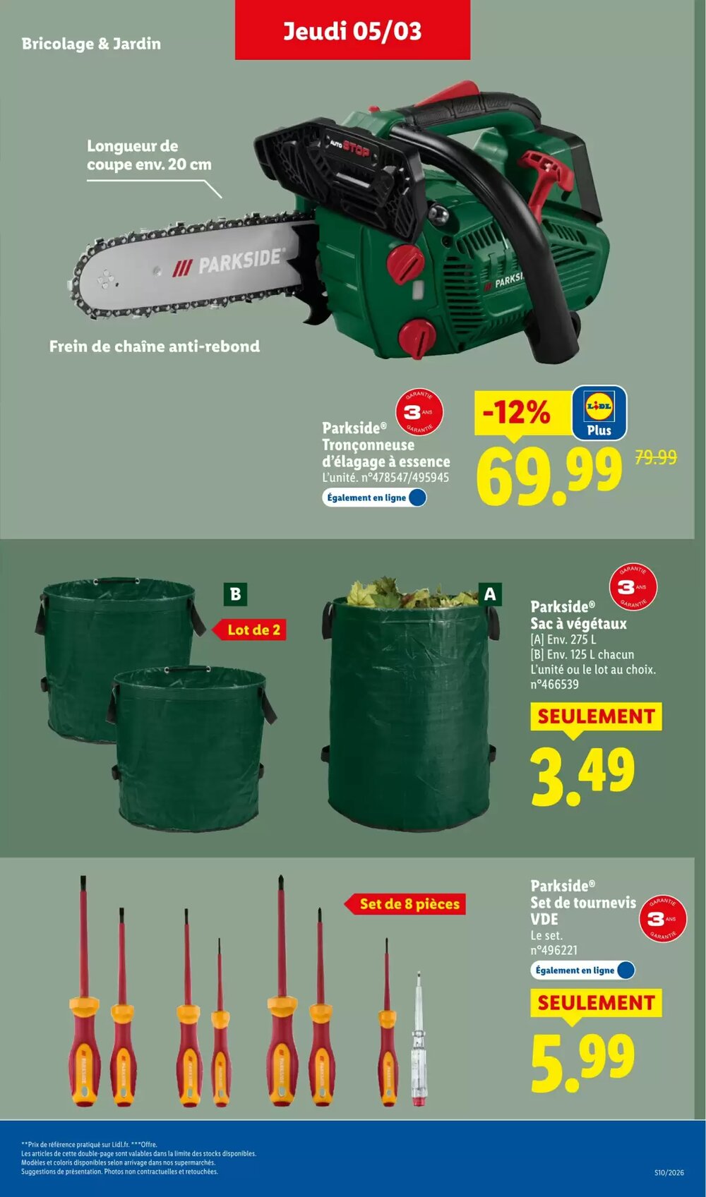 Prospectus promotionnel Lidl valable à partir du 05/03/2026 - Page 33.