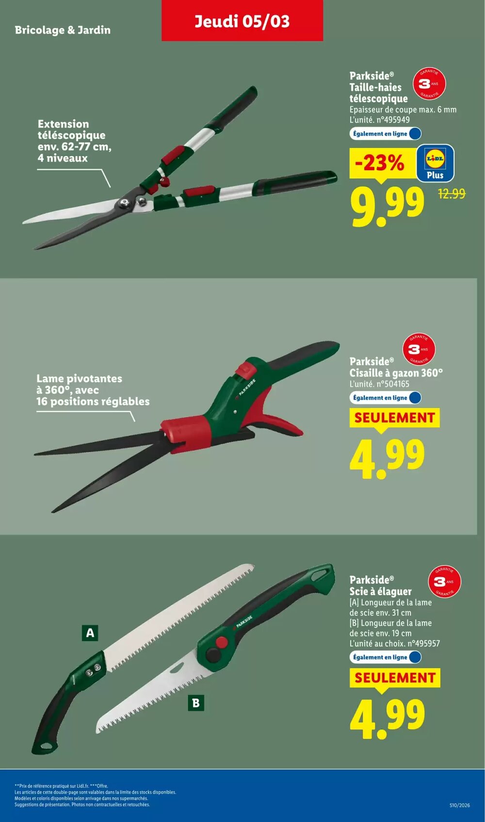 Prospectus promotionnel Lidl valable à partir du 05/03/2026 - Page 35.