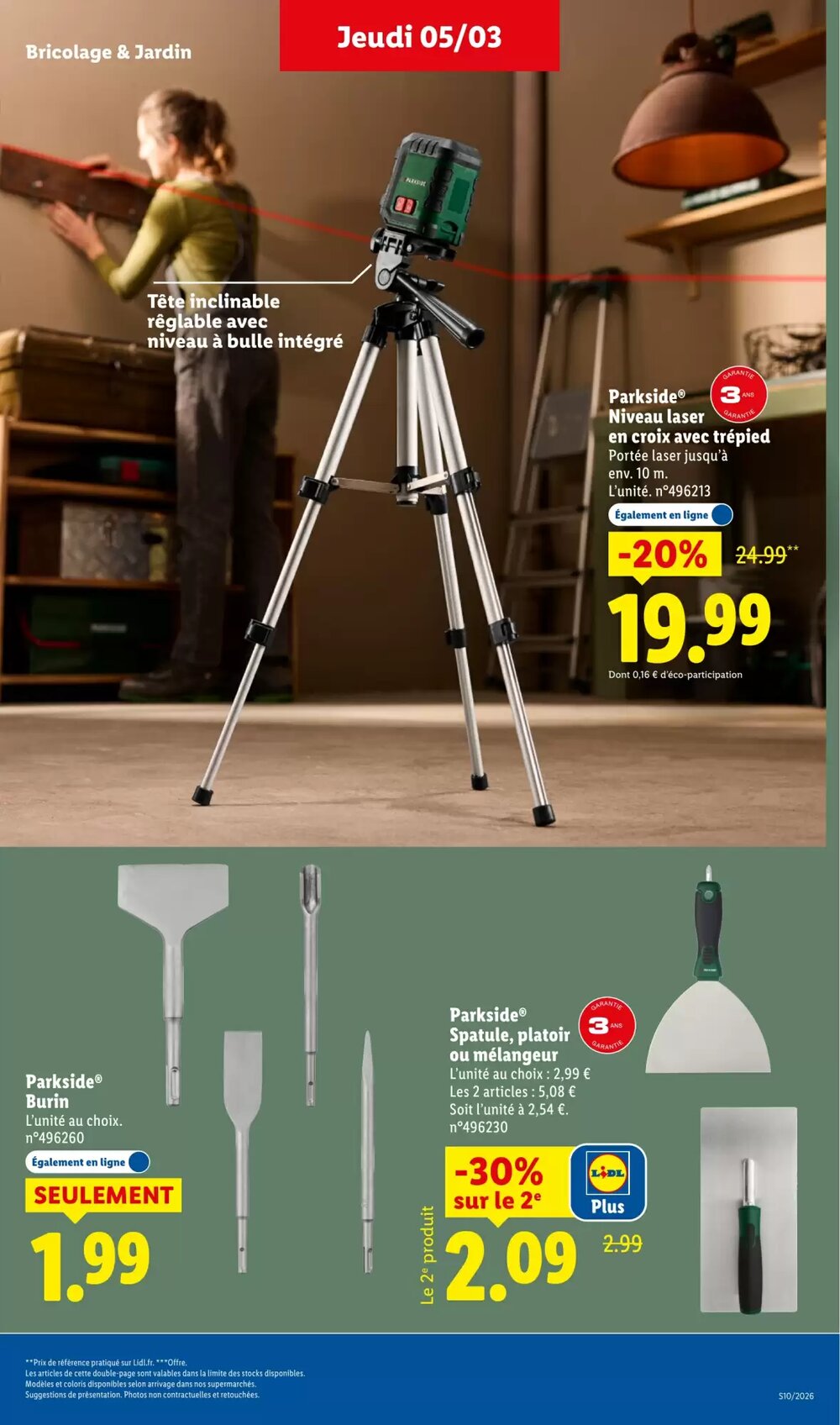 Prospectus promotionnel Lidl valable à partir du 05/03/2026 - Page 39.