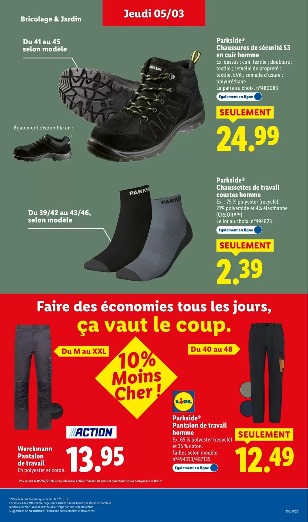 Prospectus promotionnel Lidl valable à partir du 05/03/2026 - Page 41.