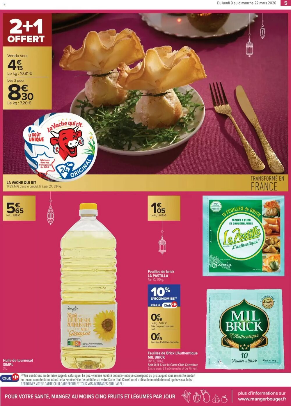 Prospectus promotionnel Carrefour valable à partir du 09/03/2026 - Page 5.