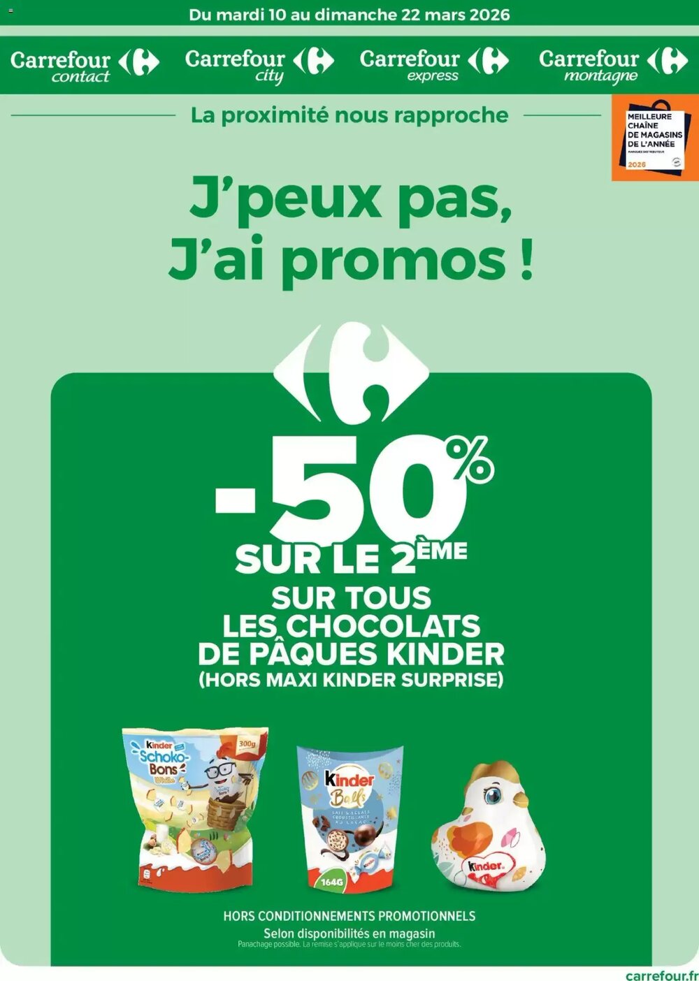 Prospectus promotionnel Carrefour valable à partir du 10/03/2026 - Page 1.