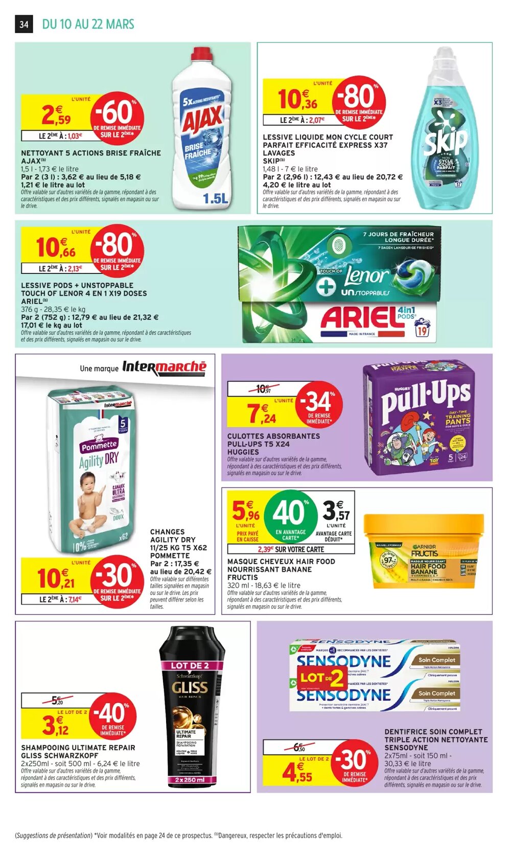 Prospectus promotionnel Intermarché Hyper valable à partir du 10/03/2026 - Page 34.