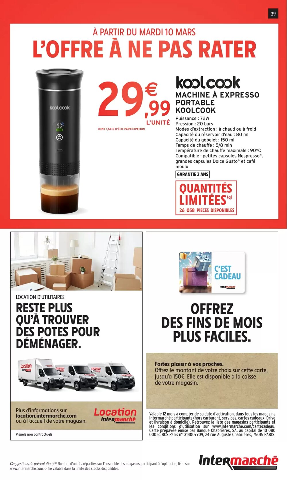 Prospectus promotionnel Intermarché Hyper valable à partir du 10/03/2026 - Page 39.