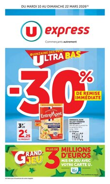 Prospectus promotionnel U Express valable à partir du 10/03/2026