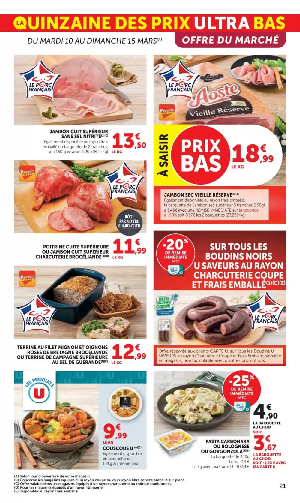 Prospectus promotionnel U Express valable à partir du 10/03/2026 - Page 21.