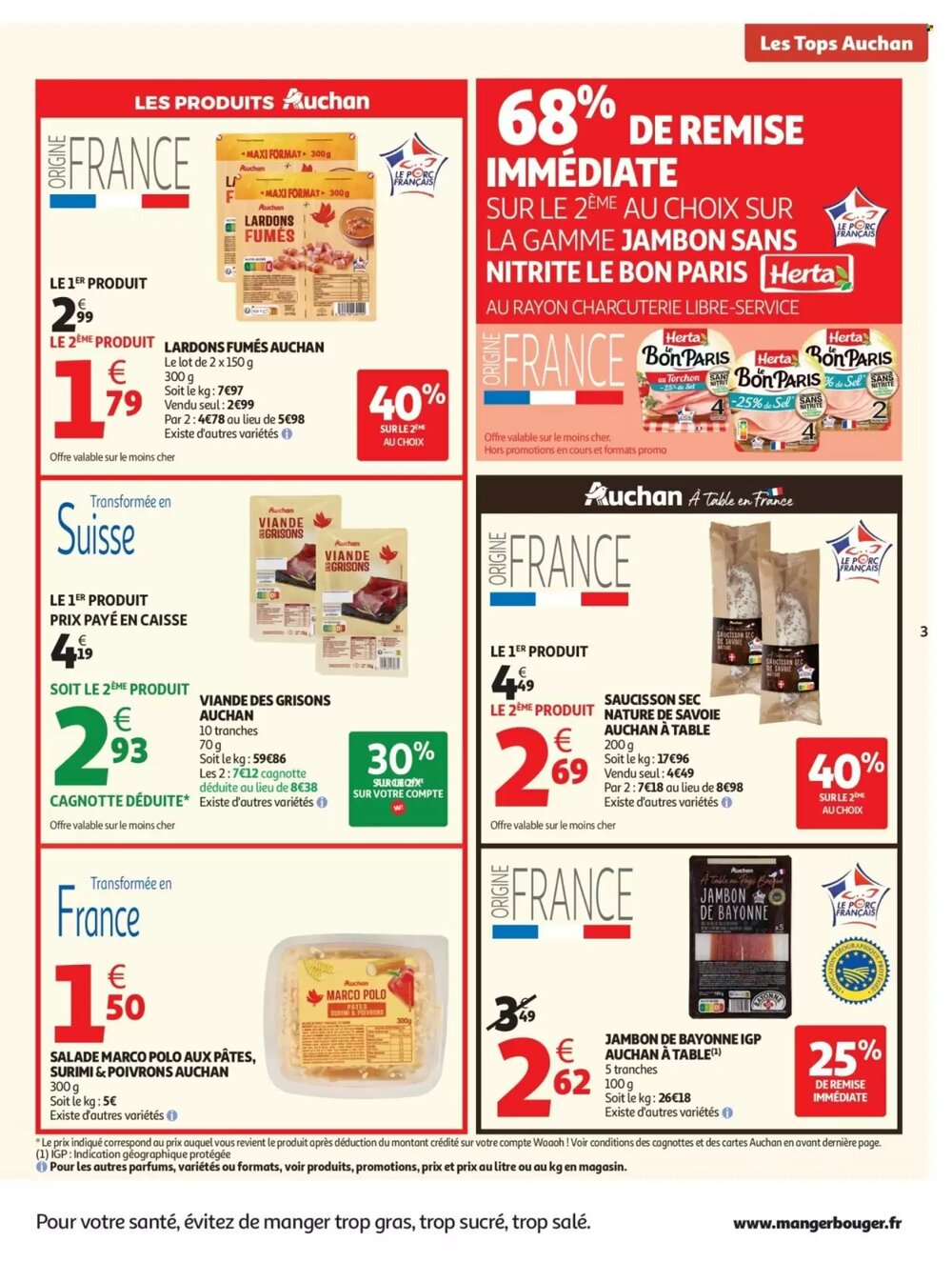 Prospectus promotionnel Auchan valable à partir du 10/03/2026 - Page 3.