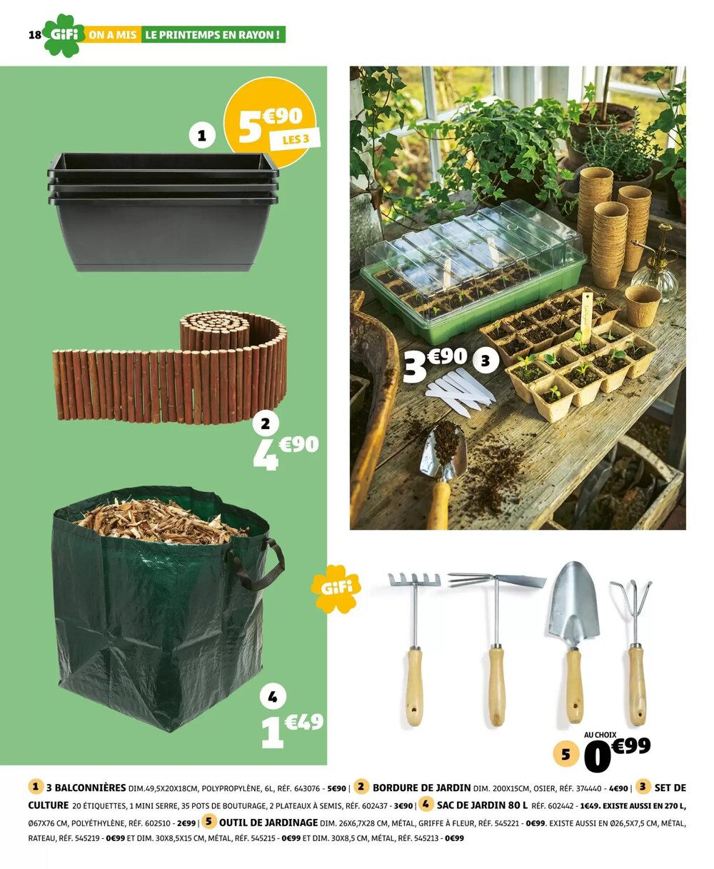 Prospectus promotionnel Gifi valable à partir du 10/03/2026 - Page 18.