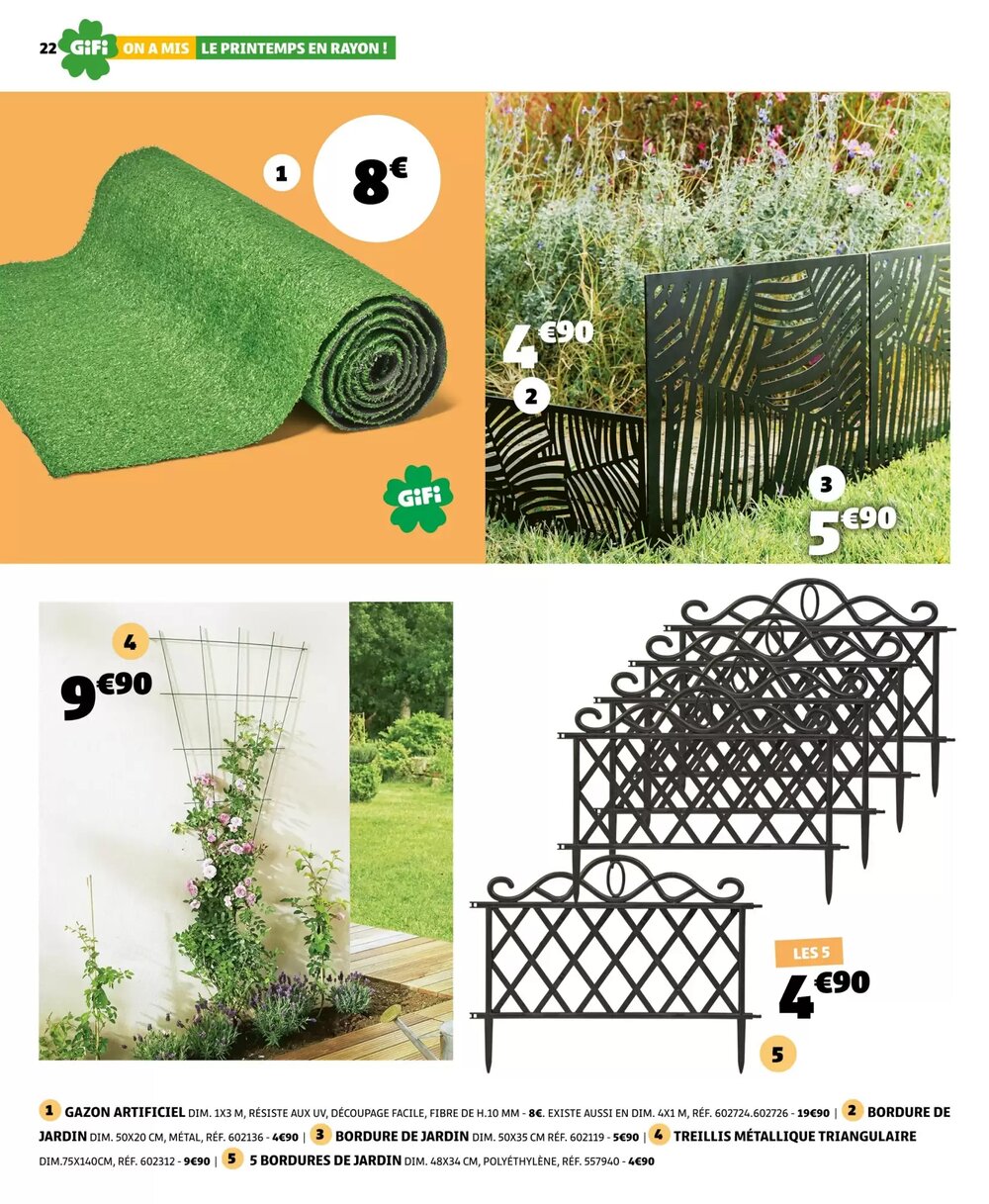 Prospectus promotionnel Gifi valable à partir du 10/03/2026 - Page 22.