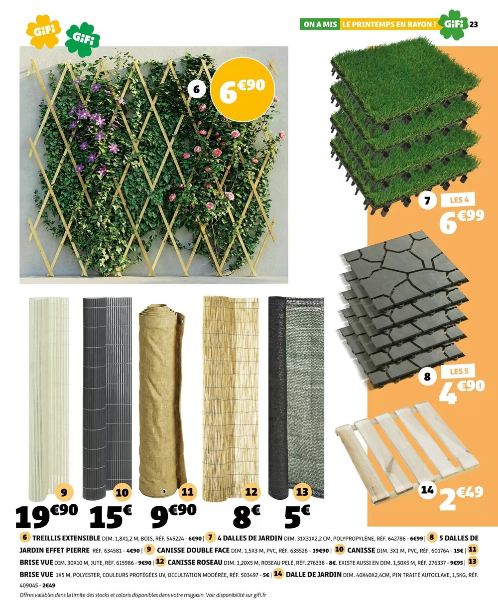 Prospectus promotionnel Gifi valable à partir du 10/03/2026 - Page 23.