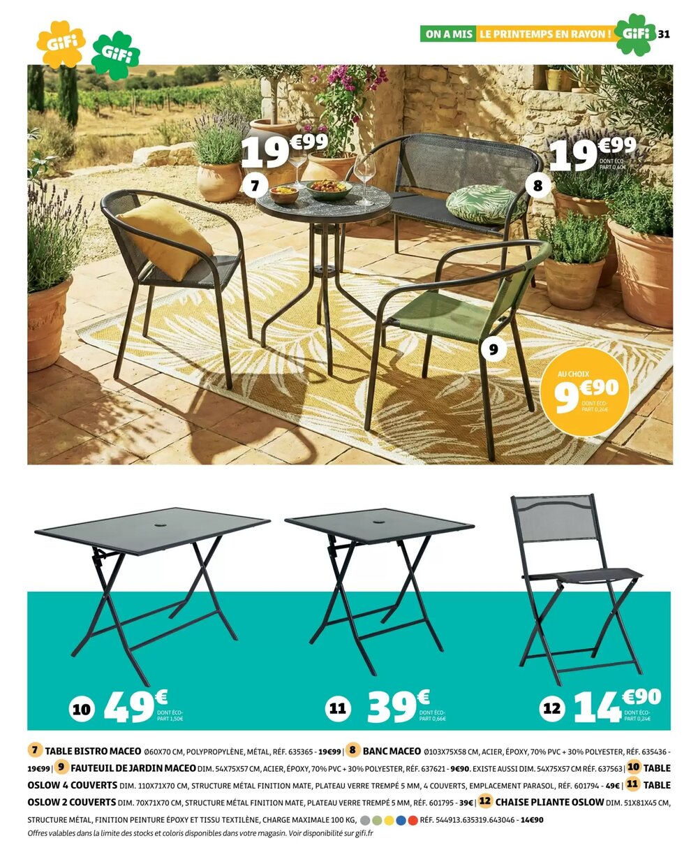 Prospectus promotionnel Gifi valable à partir du 10/03/2026 - Page 31.