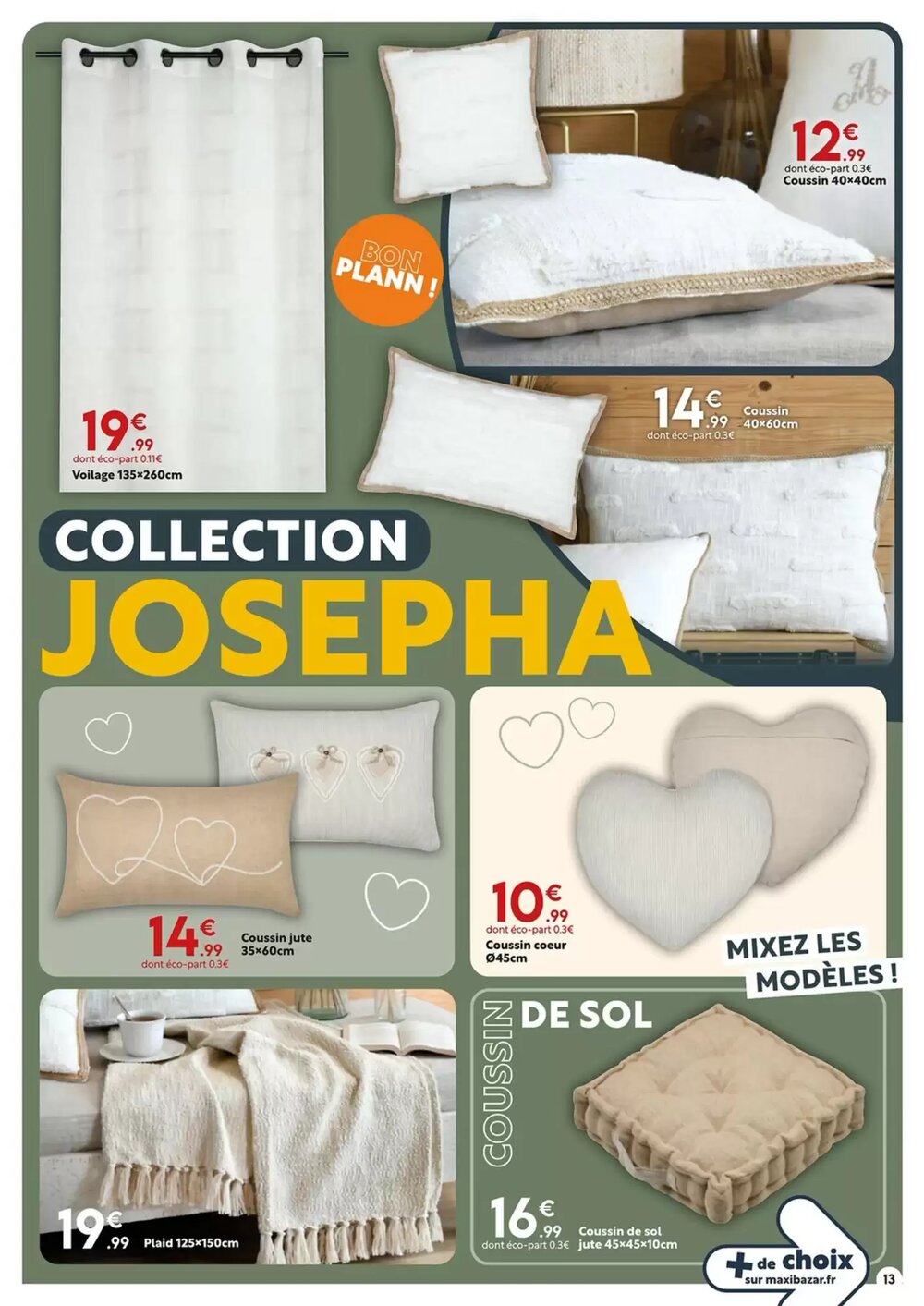 Prospectus promotionnel Maxi Bazar valable à partir du 11/03/2026 - Page 13.