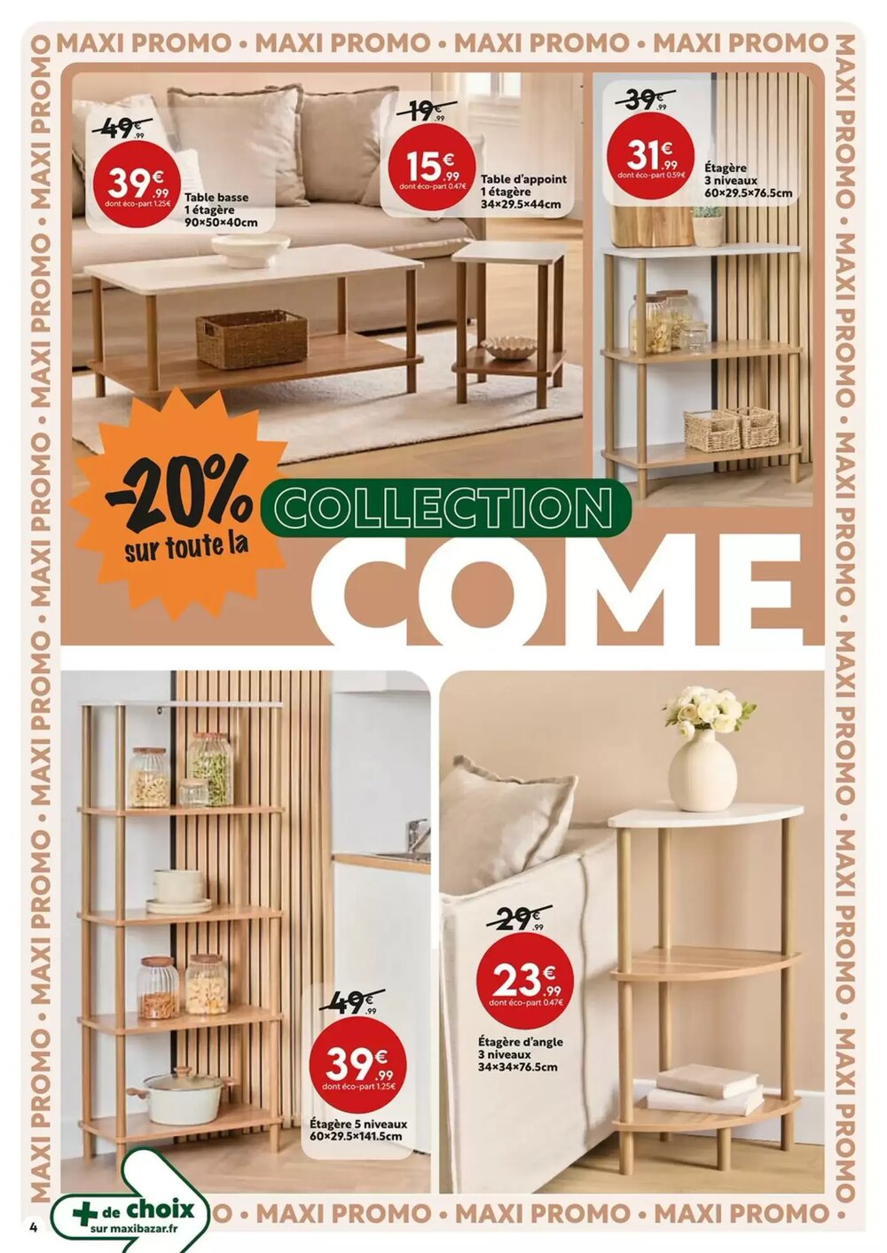Prospectus promotionnel Maxi Bazar valable à partir du 11/03/2026 - Page 4.