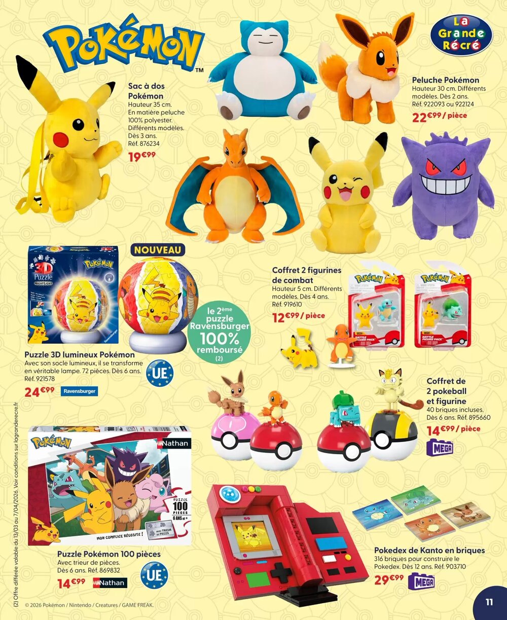 Prospectus promotionnel La Grande Récré valable à partir du 13/03/2026 - Page 11.
