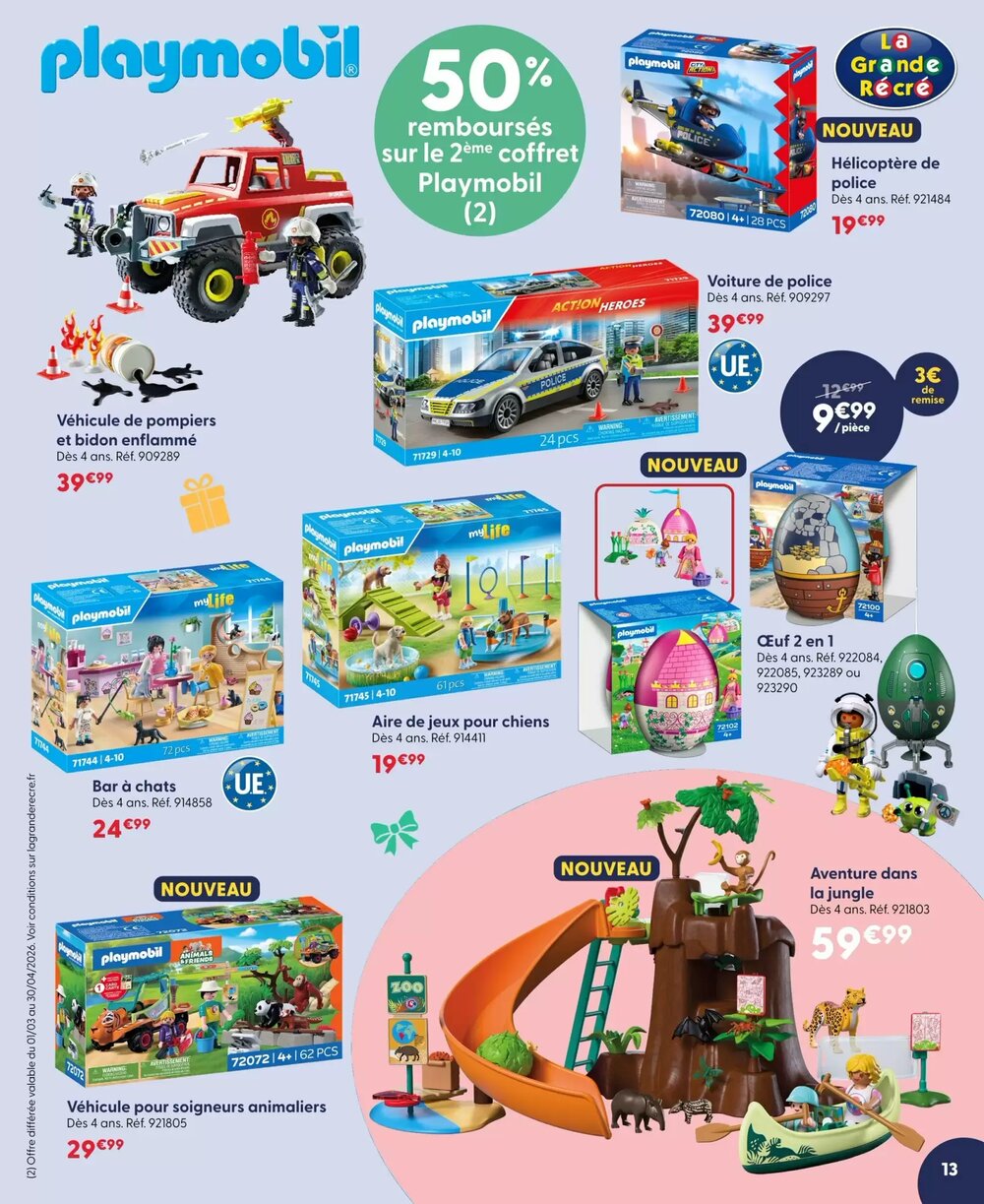 Prospectus promotionnel La Grande Récré valable à partir du 13/03/2026 - Page 13.