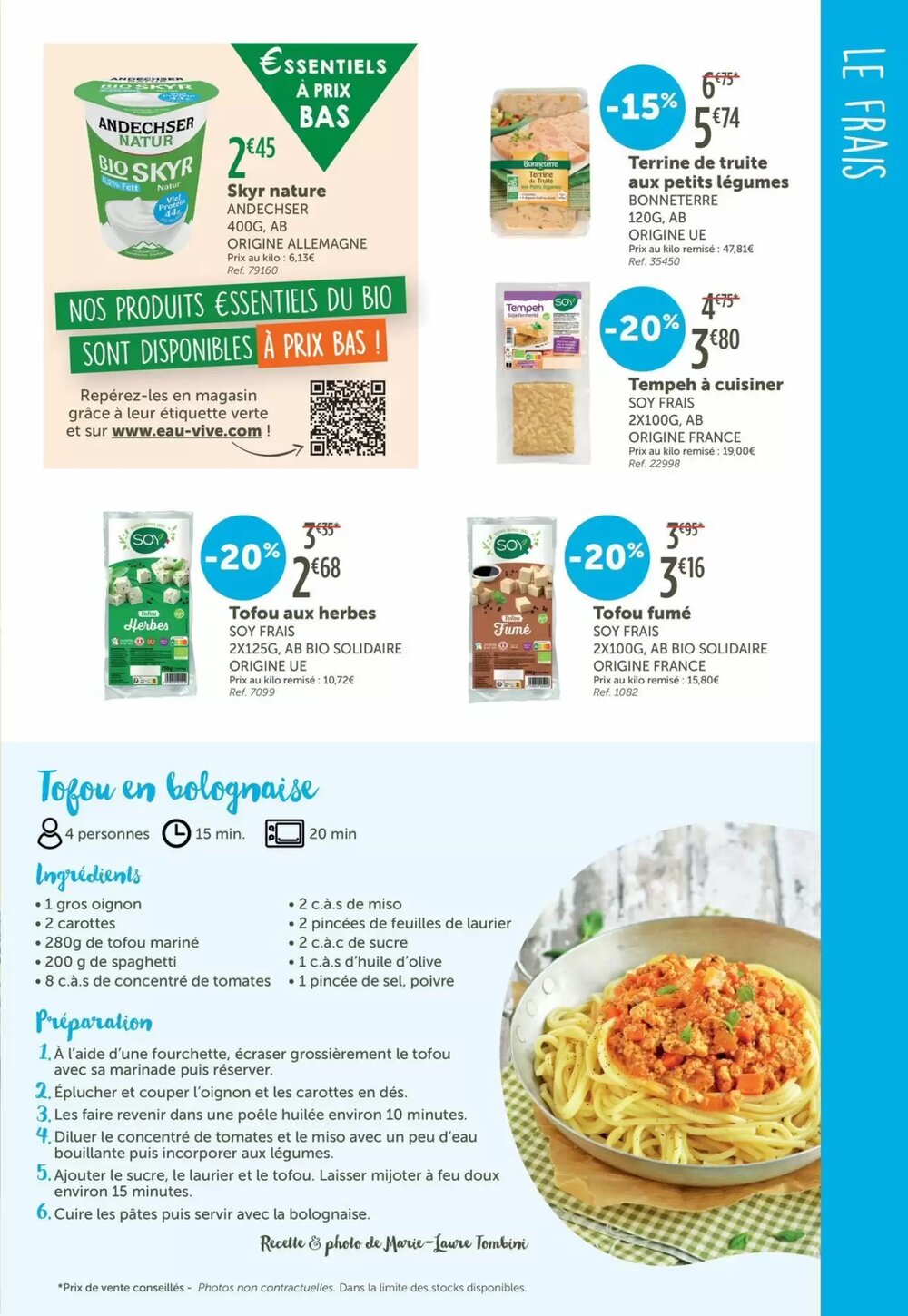 Prospectus promotionnel L'Eau Vive valable à partir du 15/03/2026 - Page 7.