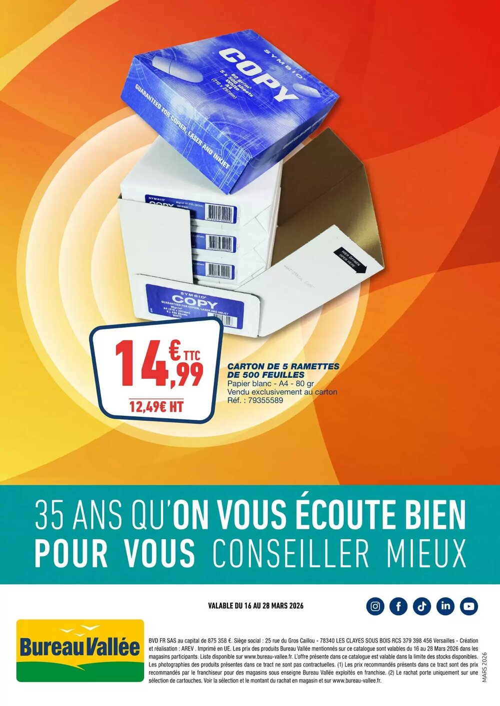 Prospectus promotionnel Bureau Vallée valable à partir du 16/03/2026 - Page 8.