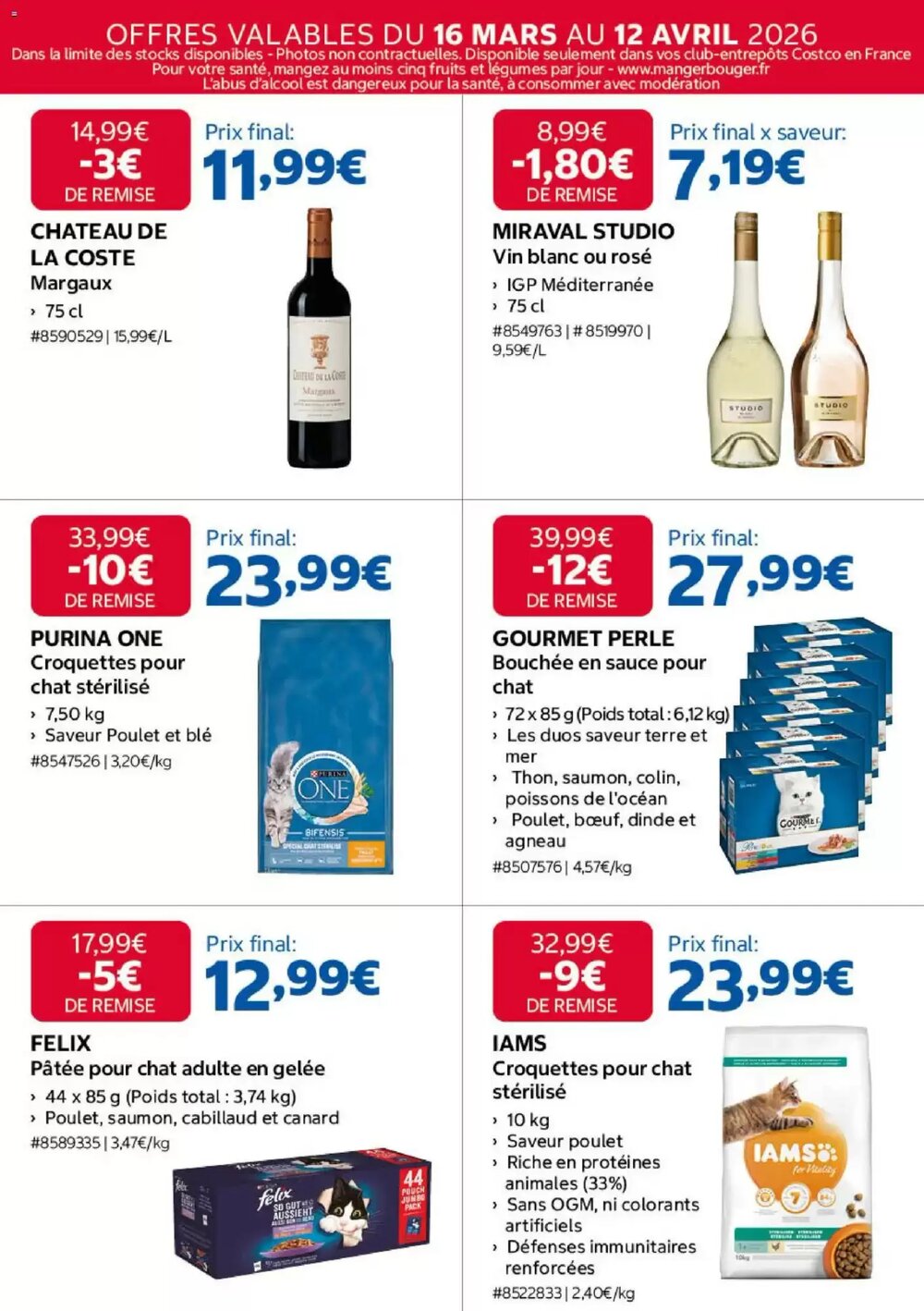 Prospectus promotionnel Costco valable à partir du 16/03/2026 - Page 7.
