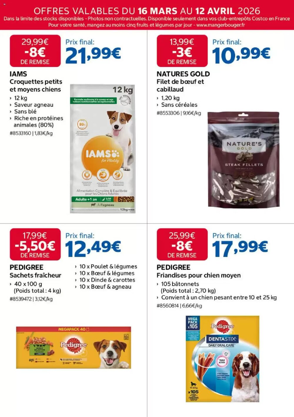 Prospectus promotionnel Costco valable à partir du 16/03/2026 - Page 8.