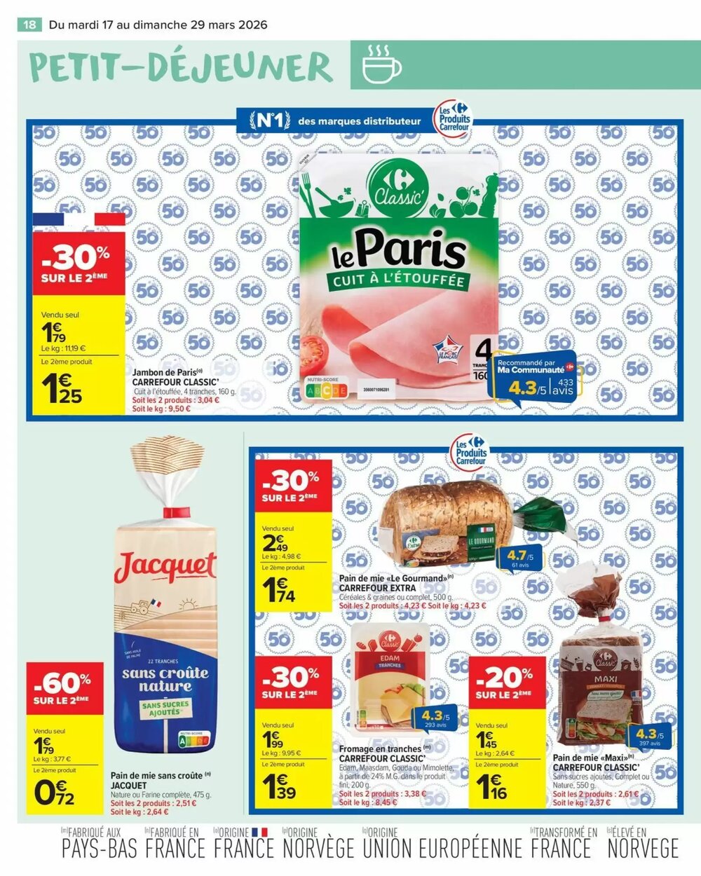 Prospectus promotionnel Carrefour Market valable à partir du 17/03/2026 - Page 20.