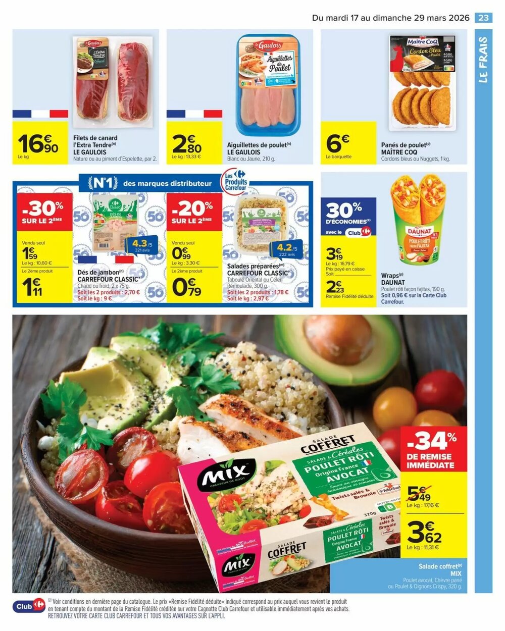 Prospectus promotionnel Carrefour Market valable à partir du 17/03/2026 - Page 25.