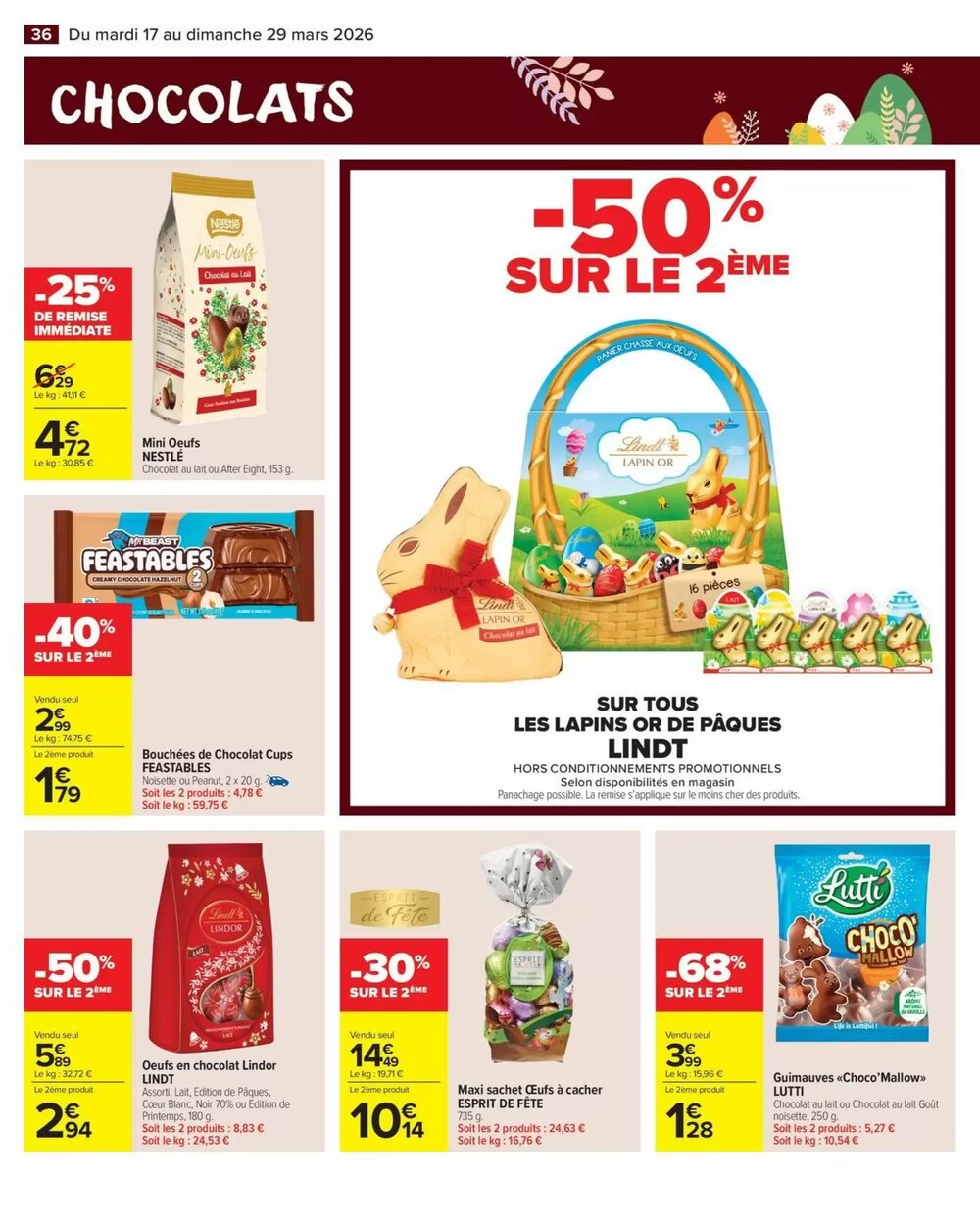 Prospectus promotionnel Carrefour Market valable à partir du 17/03/2026 - Page 38.